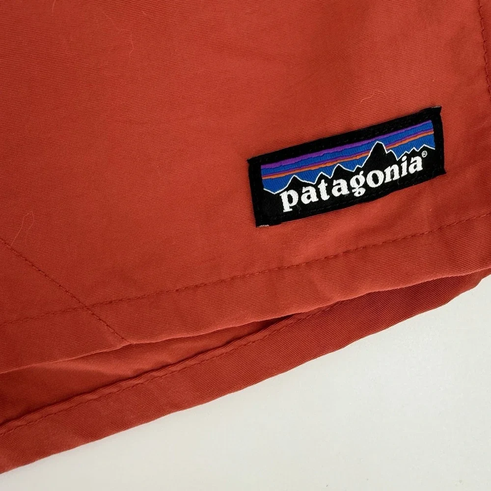 Patagonia Men's Shells Swim Trunks Size Small Orange Liner Removed